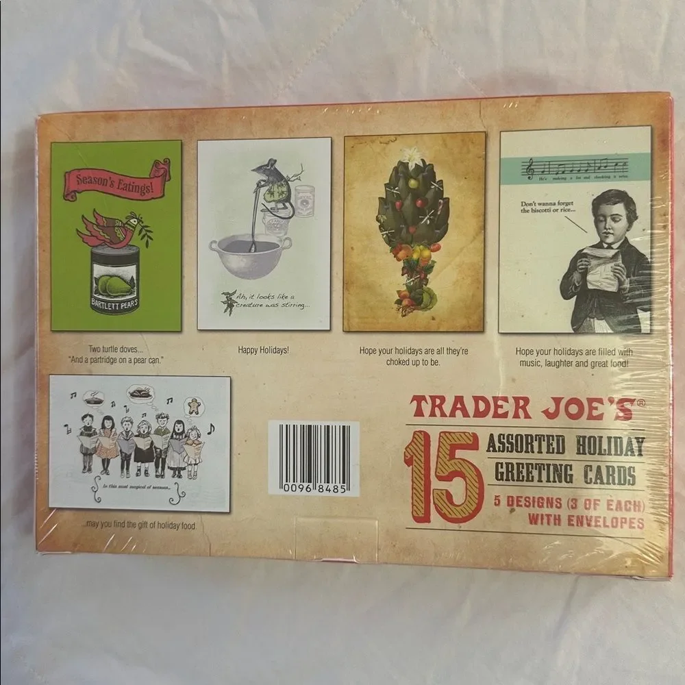 Trader Joe's Holiday Greeting Cards Set of 15